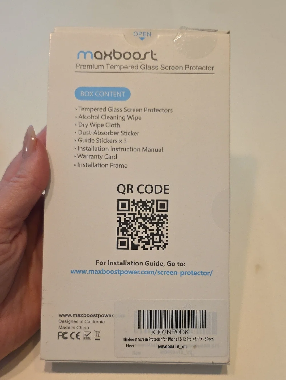 Glass VisionGuard+ Screen Protector iPhone 11 Pro/XS/X White New Eyesafe Tech